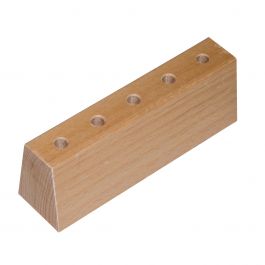 Wooden Nut Wrench Holder (5 Holes) - Bondeye Optical