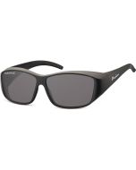 Montana Eyewear Polarised Fitover FO4 Matt Black/Smoke 62x12-150