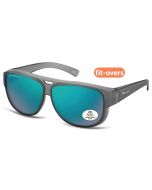 Montana Eyewear Polarised Fitover FO6B Matt Grey/Revo Green  62x9-142