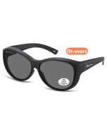 Montana Eyewear Polarised Fitover FO8 Matt Black/Smoke 62x14-142