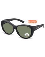 Montana Eyewear Polarised Fitover FO8A Matt Black/G15 62x14-142