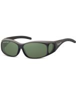 Montana Eyewear Polarised Fitover MFO1B Matt Black/G15 59x12-130