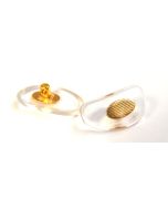 Semi Soft D Shape 15mm Push Fit Gold Insert 10Prs