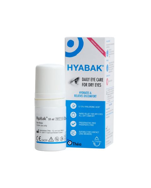Hyabak 10ml Dry Eye Drops RRP £10.99