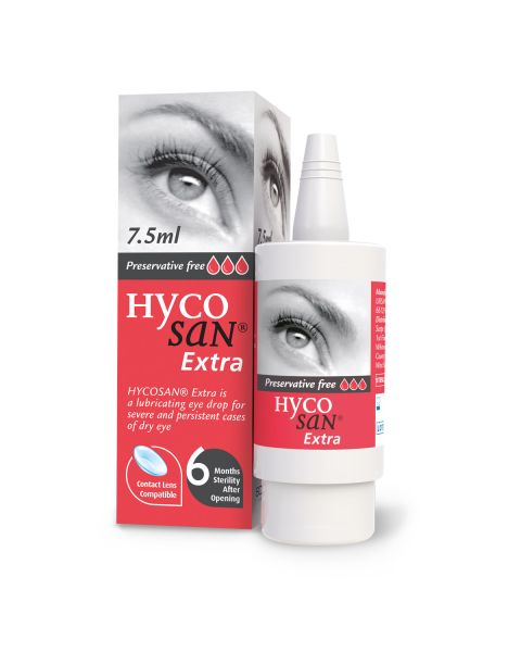 Hycosan Extra RED Dry Eye Drops 7.5ml Bottle. RRP £12