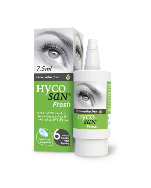 Hycosan Fresh Dry Eye Drops 7.5ml Bottle. RRP £9.49
