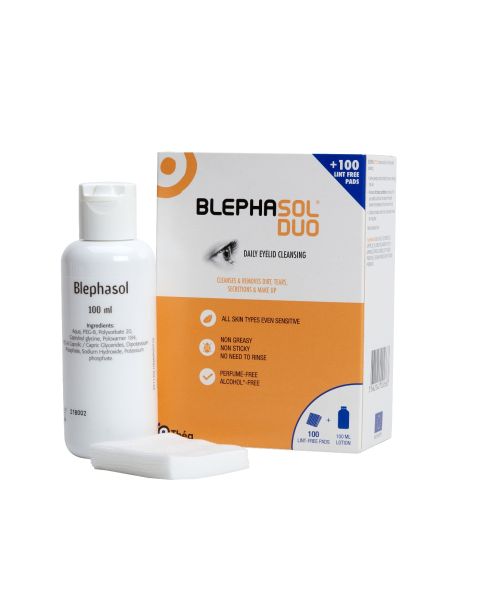 Blephasol Duo Eye Lid Cleansing Lotion + 100 Pads RRP £12.99