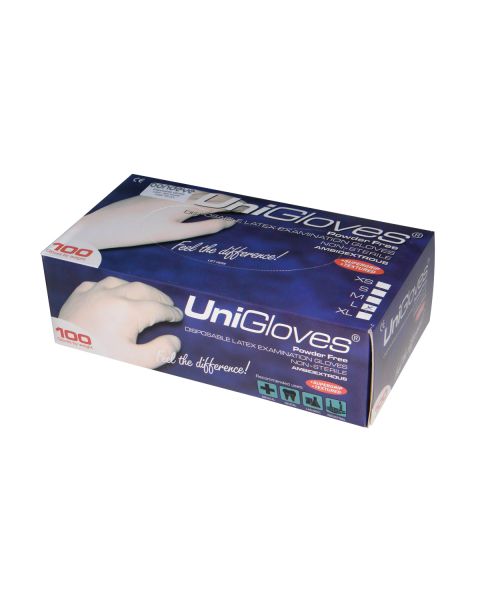 Latex Powder Free Gloves - Large (100 per box)