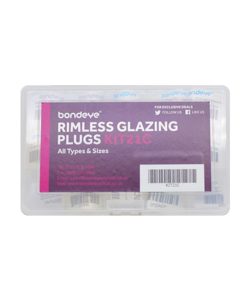 Glazing Plugs Mixed Types & Sizes Kit 15 pks