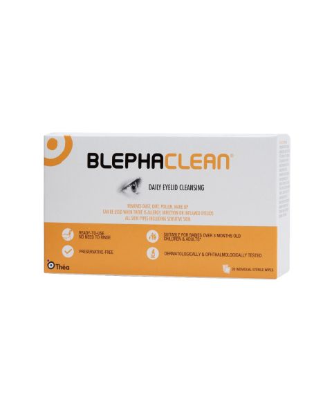 Blephaclean Eye Lid Cleansing Wipes (20 Wipes) RRP £9.49