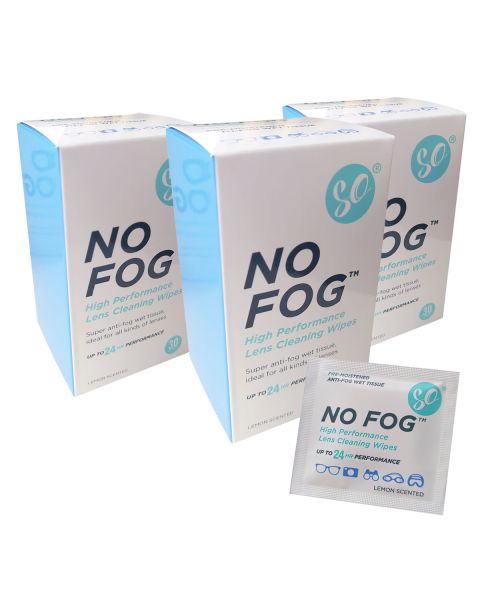 SO No Fog Anti Fog Wipes - Box of 30 (50 Boxes)