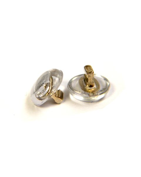 Semi Soft 'Button' 9mm Screw Fit Nickel Insert 10 Prs