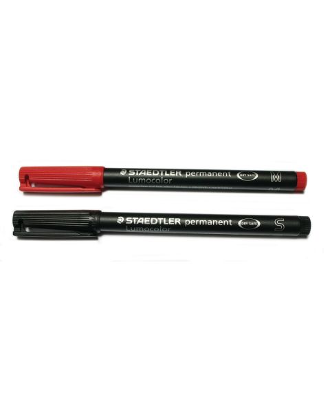 Staedtler Pen - Permanent BLACK Fine 0.6 318 B 10 Pcs